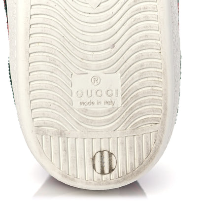 Gucci Covered Wool Big GG Monogram Mens Sneakers 9 Green Red 6 of 8