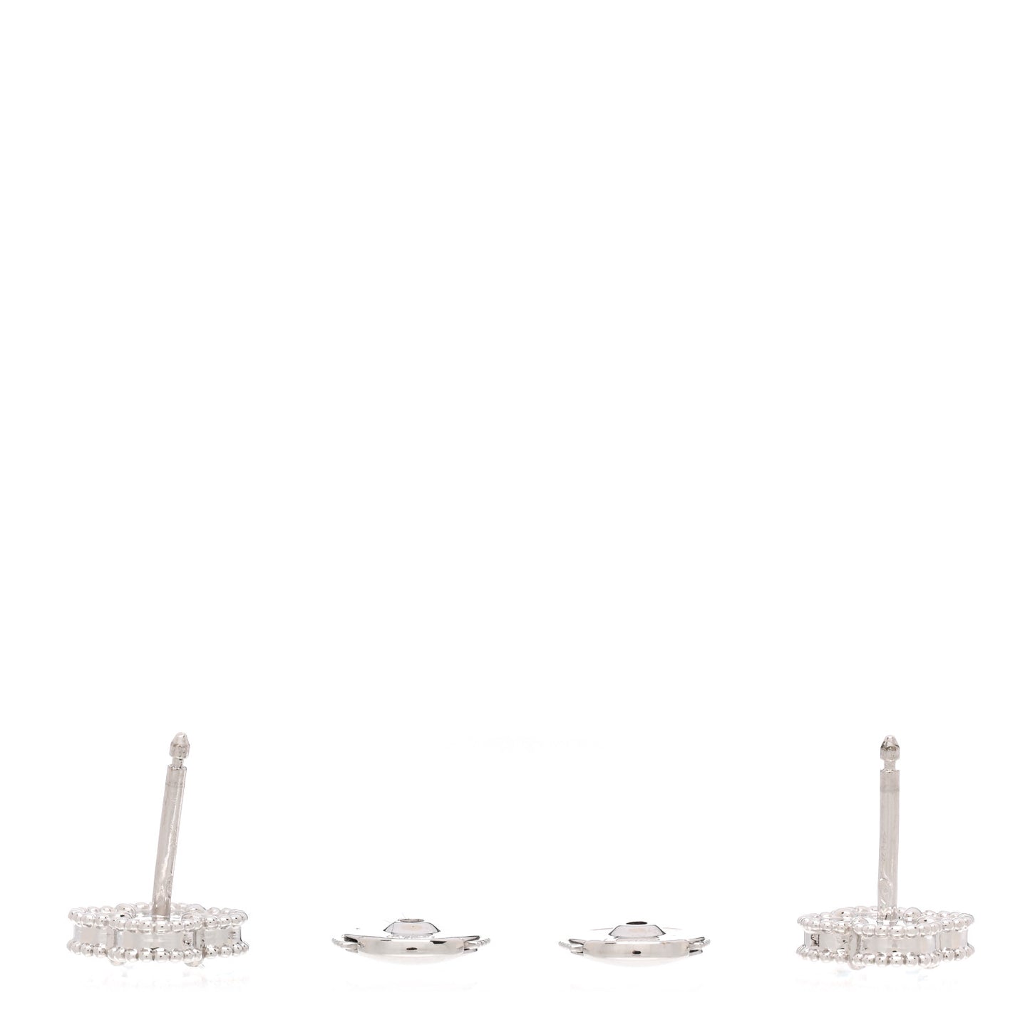18K White Gold Turquoise Sweet Alhambra Earrings