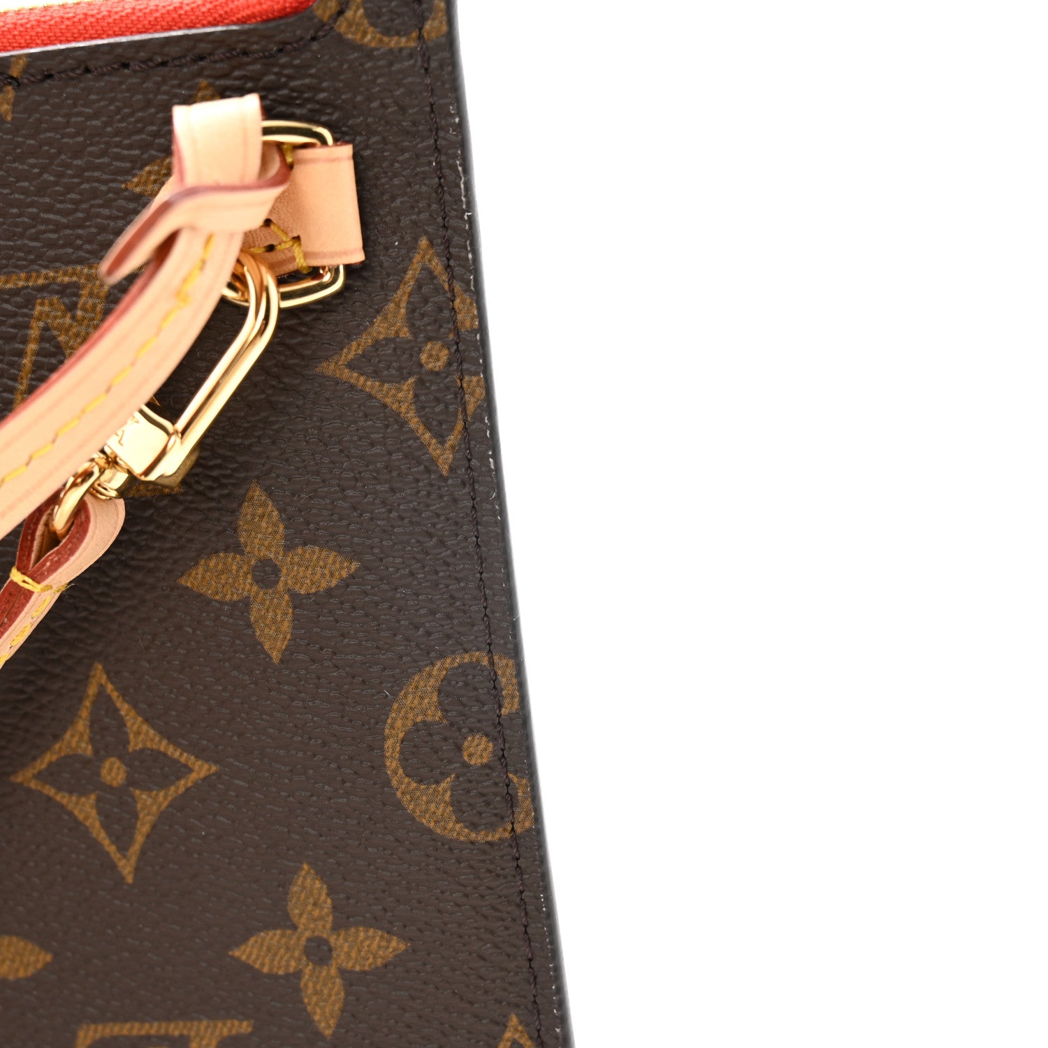 Louis Vuitton Monogram Neverfull MM GM Pochette Piment 8 of 10