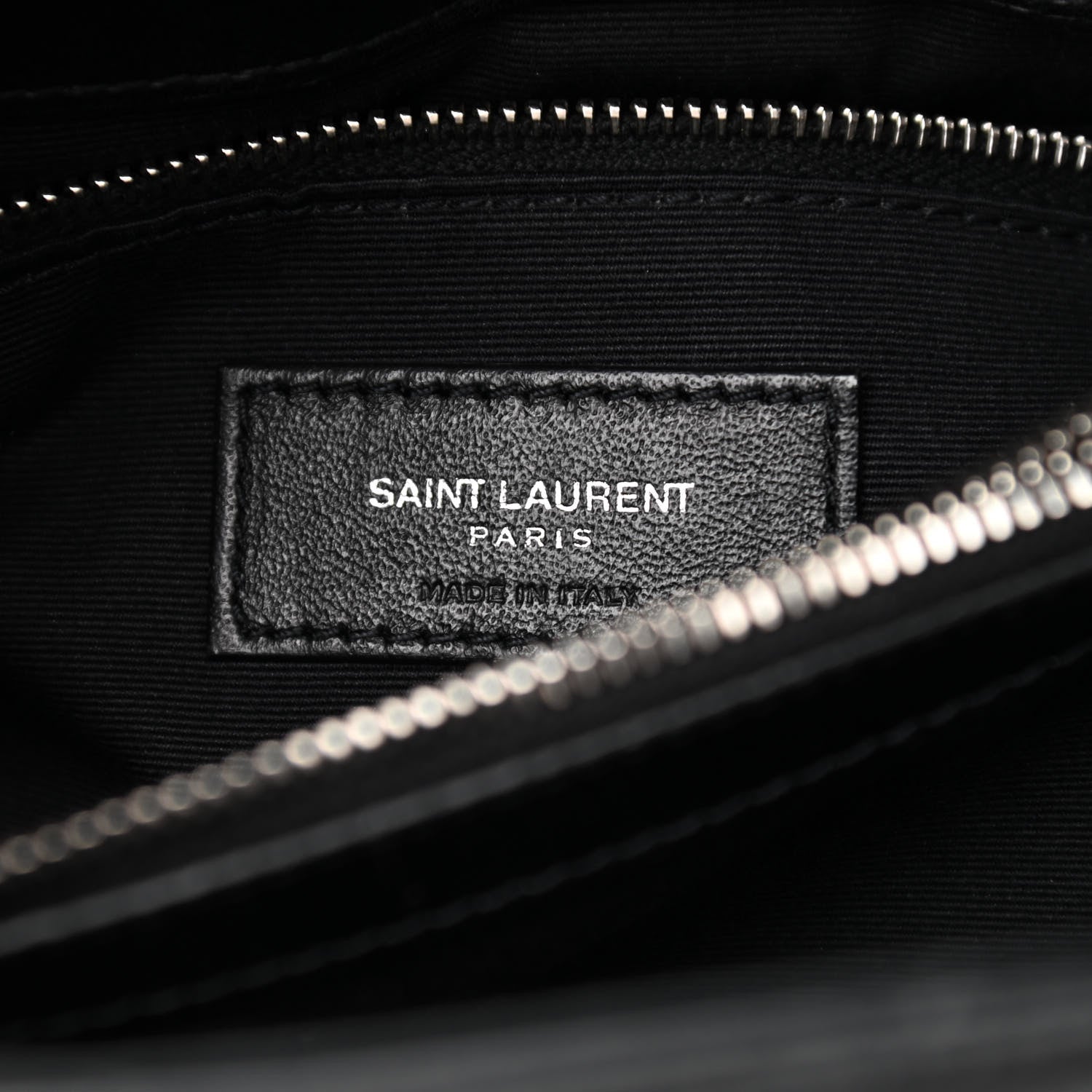 Saint Laurent Calfskin Y Quilted Monogram Medium Loulou Chain Satchel Black 7 of 12