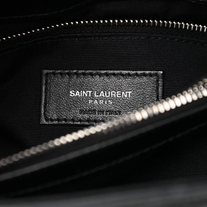 Saint Laurent Calfskin Y Quilted Monogram Medium Loulou Chain Satchel Black 7 of 12