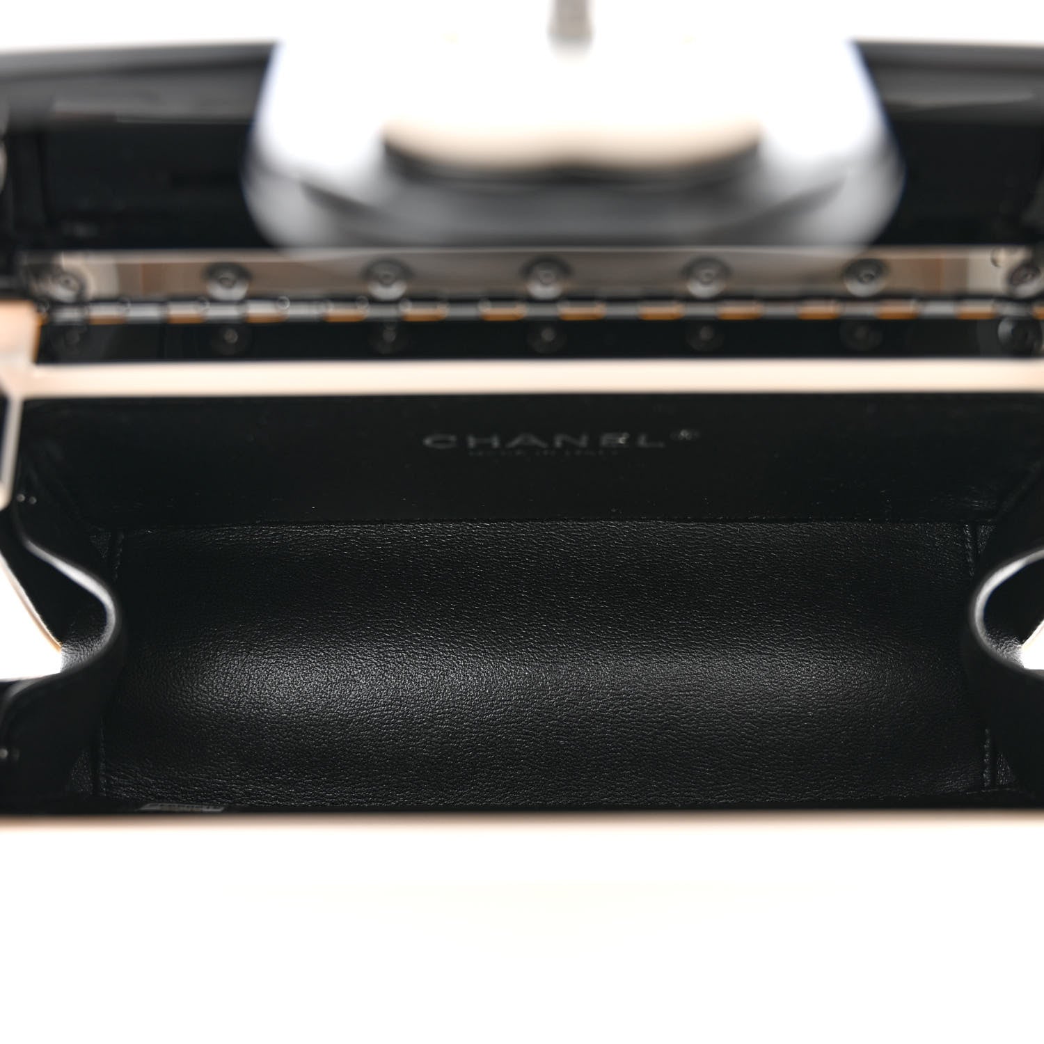 Chanel Plexiglass Plexi Coco Bag Black White 5 of 11
