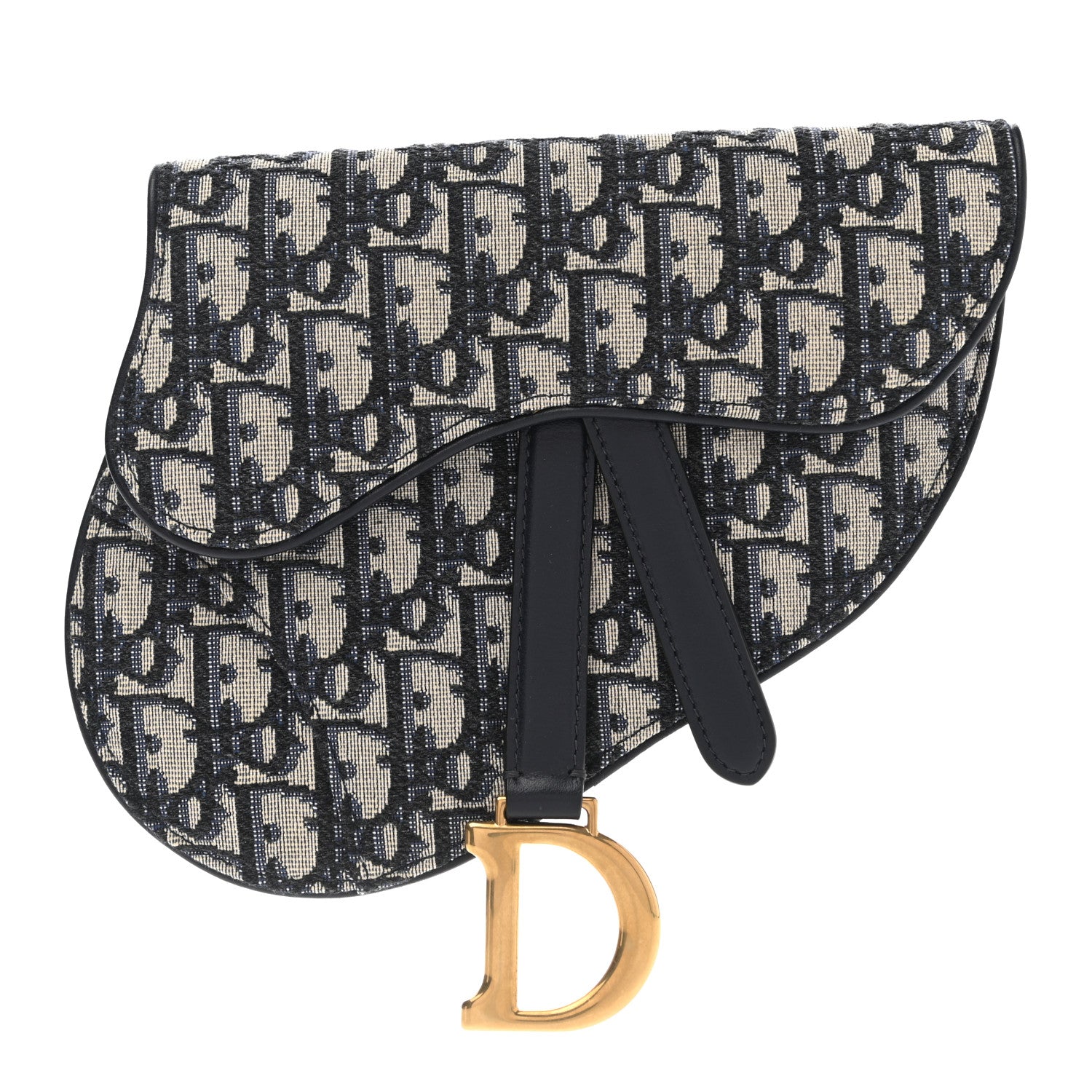 Christian Dior Oblique Saddle Belt Pouch Blue 1 of 8