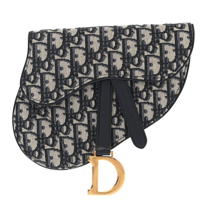 Christian Dior Oblique Saddle Belt Pouch Blue 1 of 8