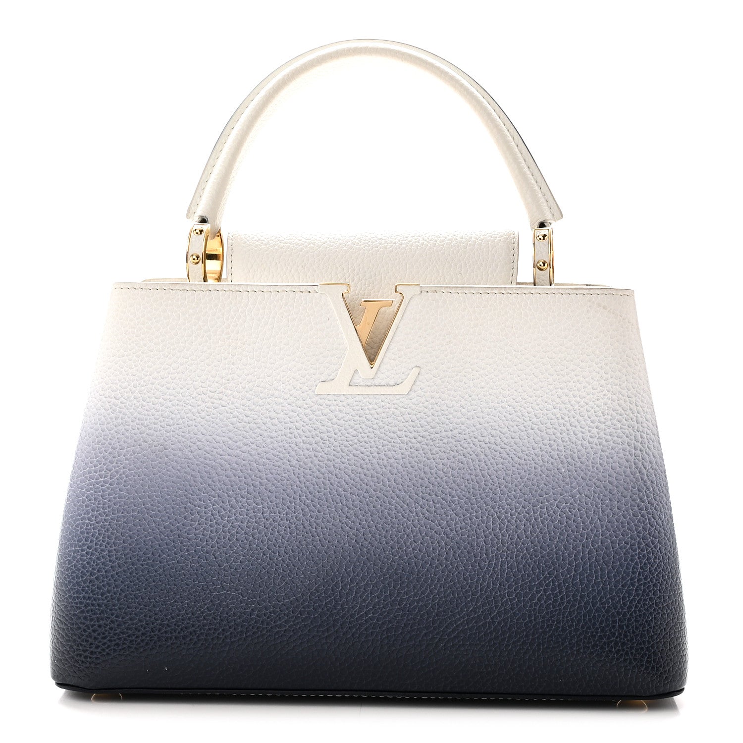 Louis Vuitton Taurillon Capucines PM Blue Marine 1 of 9