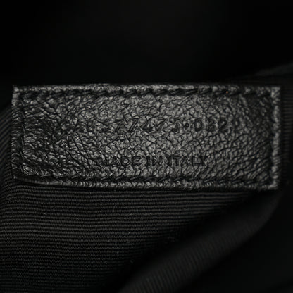 Saint Laurent Denim Quilted Medium Loulou Puffer Monogram Chain Satchel Rodeo Blue 6 of 9