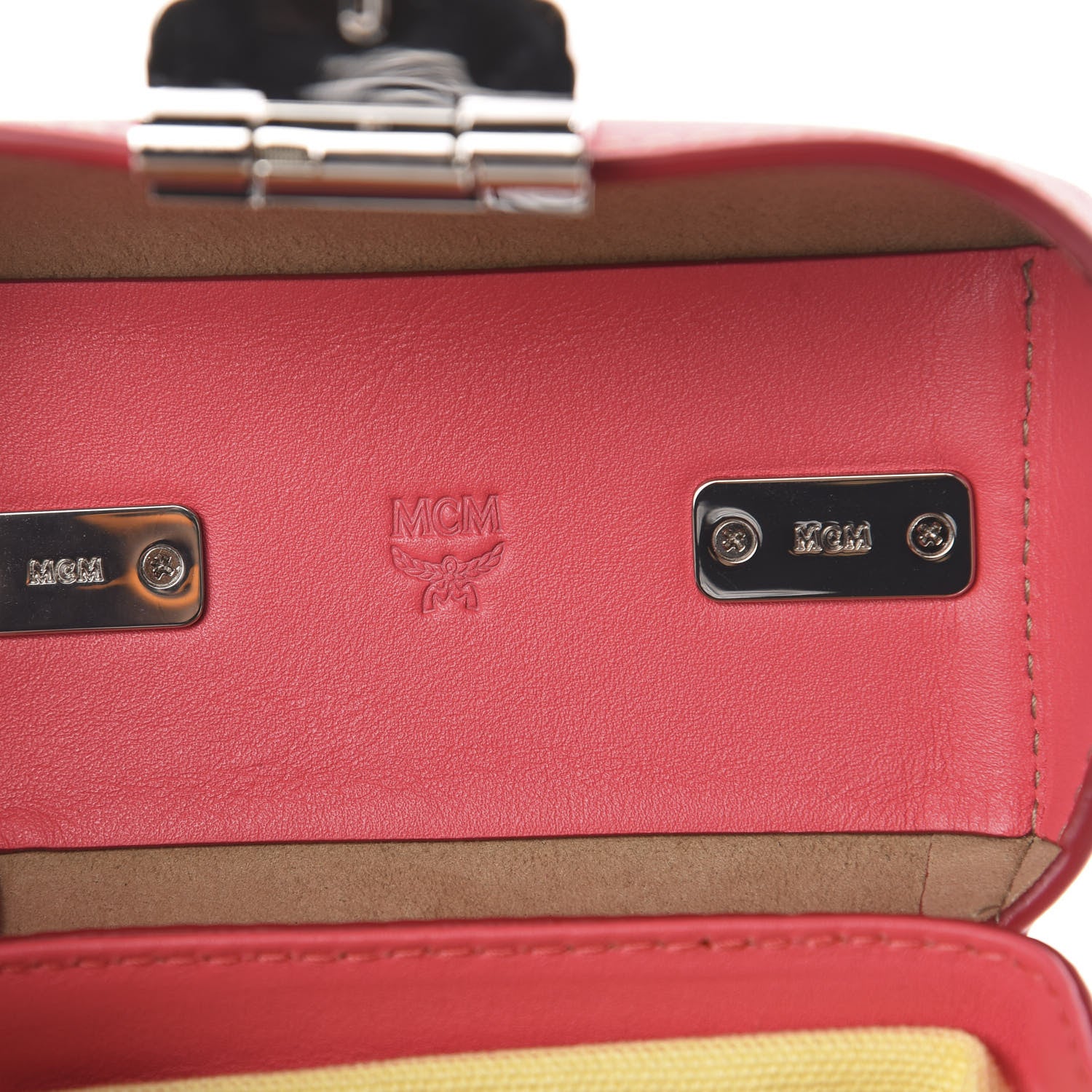 MCM Transparent Mini Berlin Crossbody Teaberry 6 of 10