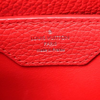 Louis Vuitton Taurillon Snakeskin Capucines PM Rubis 6 of 9