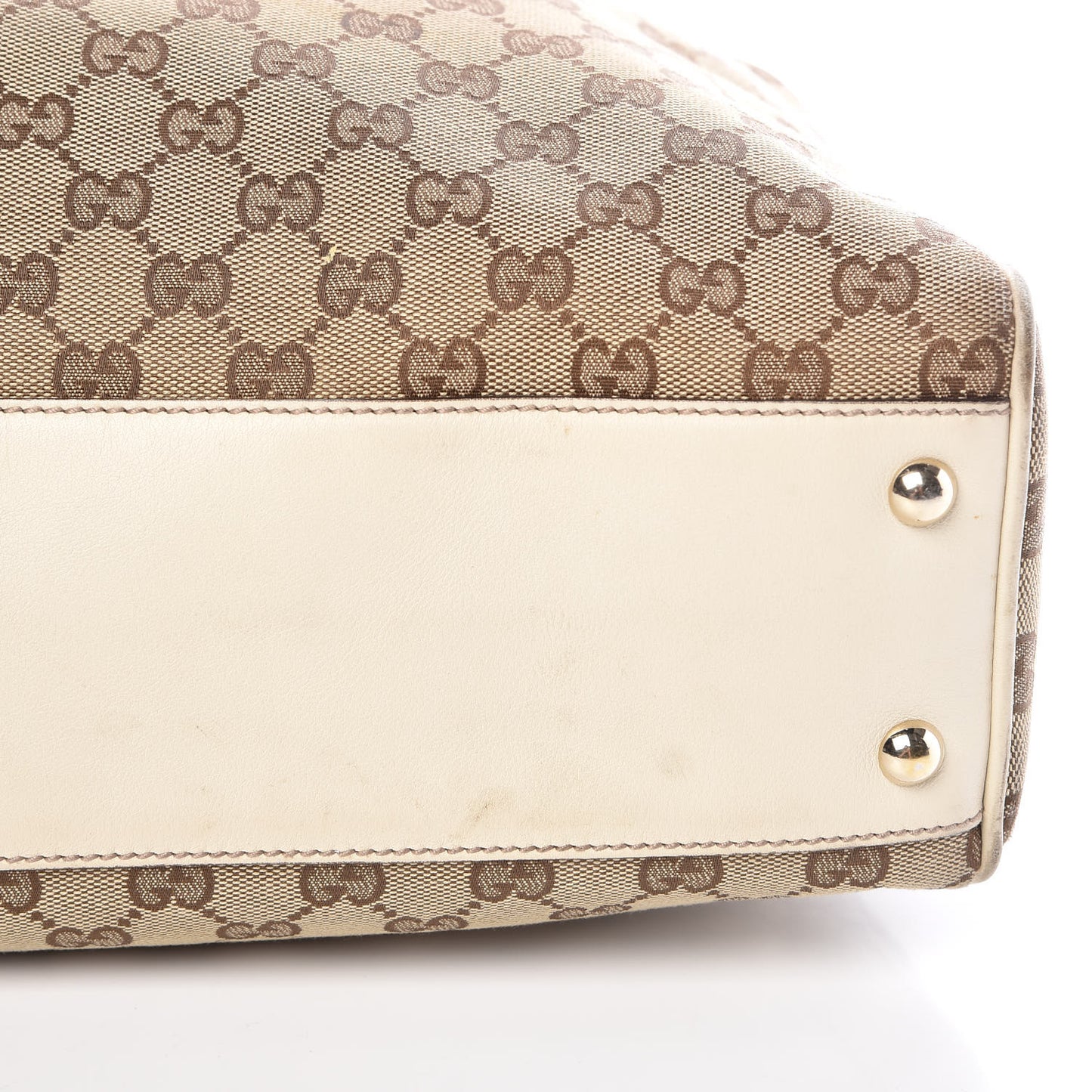 Monogram Peggy Braided Tote Off White