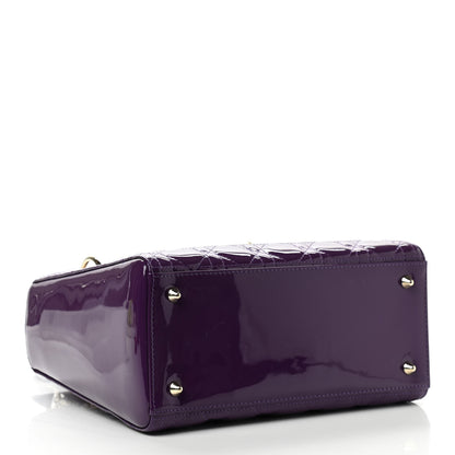 Christian Dior Patent Cannage Medium Lady Dior Violet Purple 4 of 10