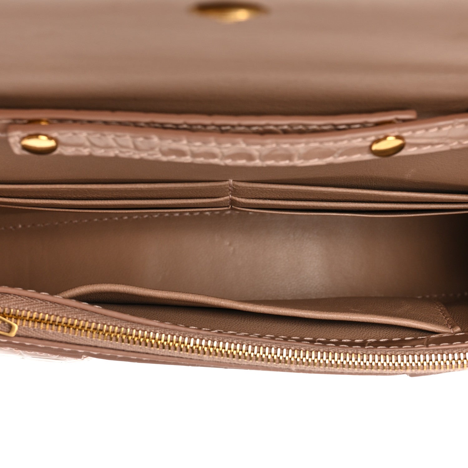 Balenciaga Shiny Calfskin Crocodile Embossed Hourglass Chain Bag Nude Beige 5 of 13