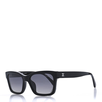 Chanel Acetate Polarized Square Sunglasses 5417-A Black 1 of 9