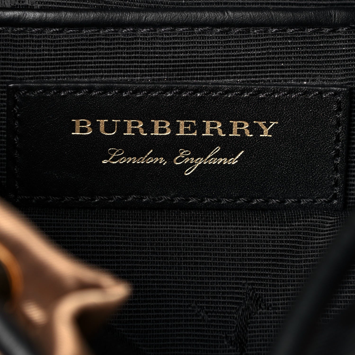 Burberry Metallic Satin Nylon Medium Rucksack Backpack Gold 6 of 20