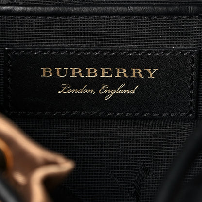 Burberry Metallic Satin Nylon Medium Rucksack Backpack Gold 6 of 20