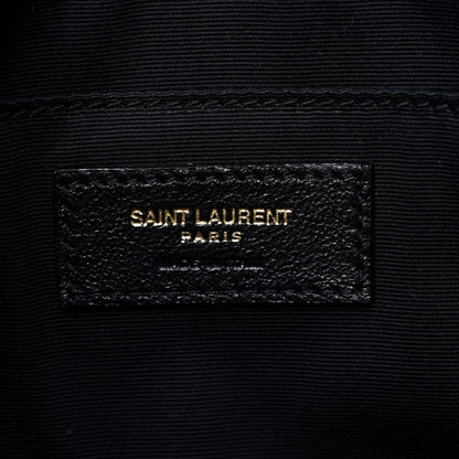 Saint Laurent Calfskin Matelasse Monogram Lou Camera Bag Navy 6 of 9