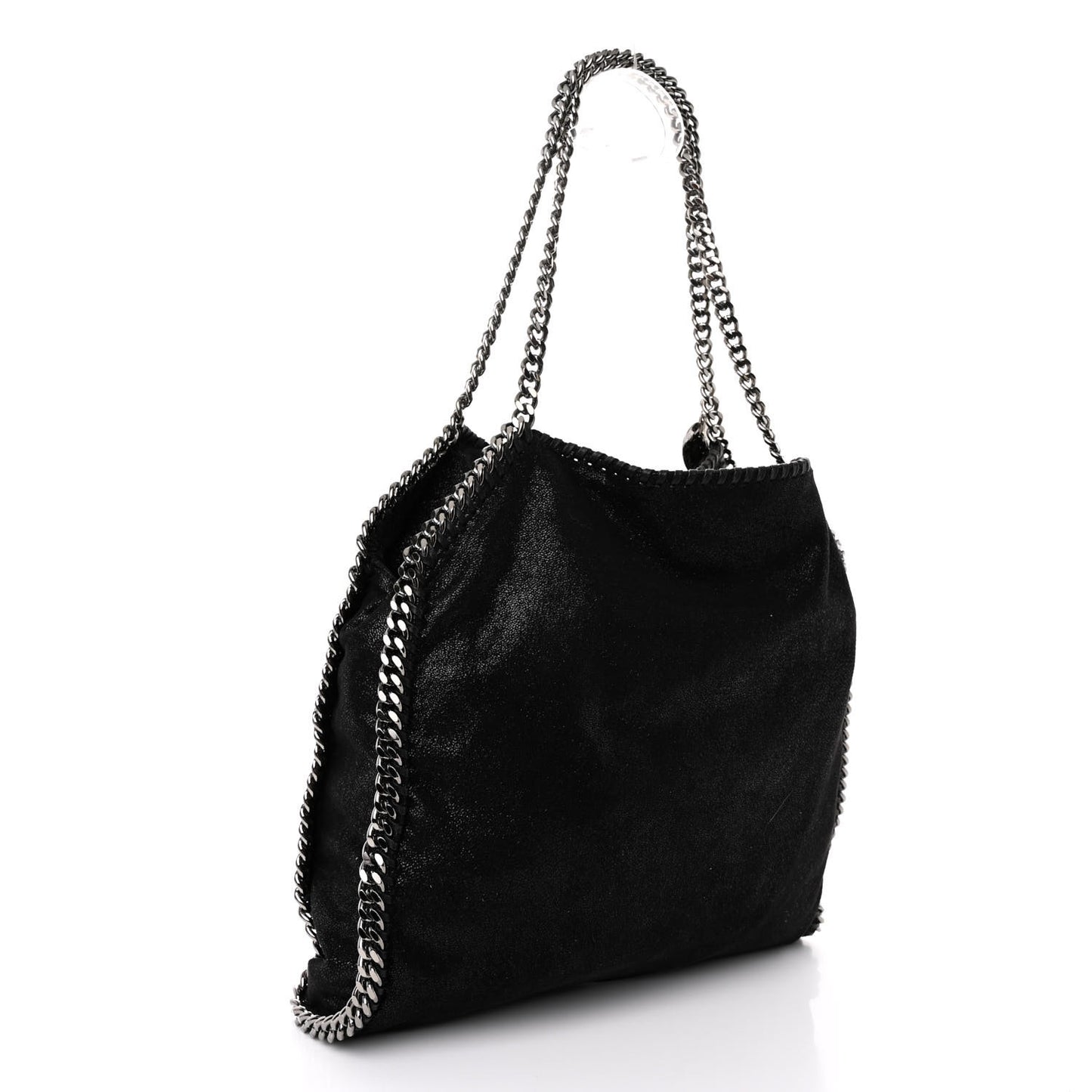 Shaggy Deer Falabella Fold Over Tote Black