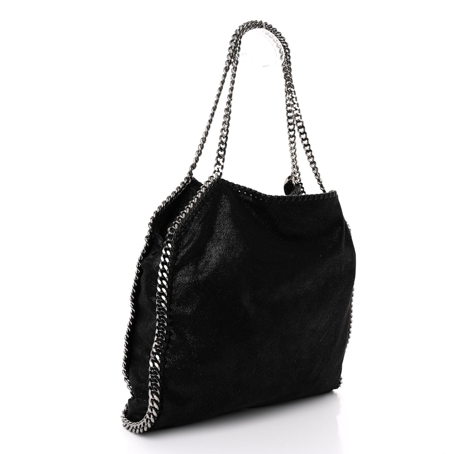 Stella McCartney Shaggy Deer Falabella Fold Over Tote Black 3 of 9