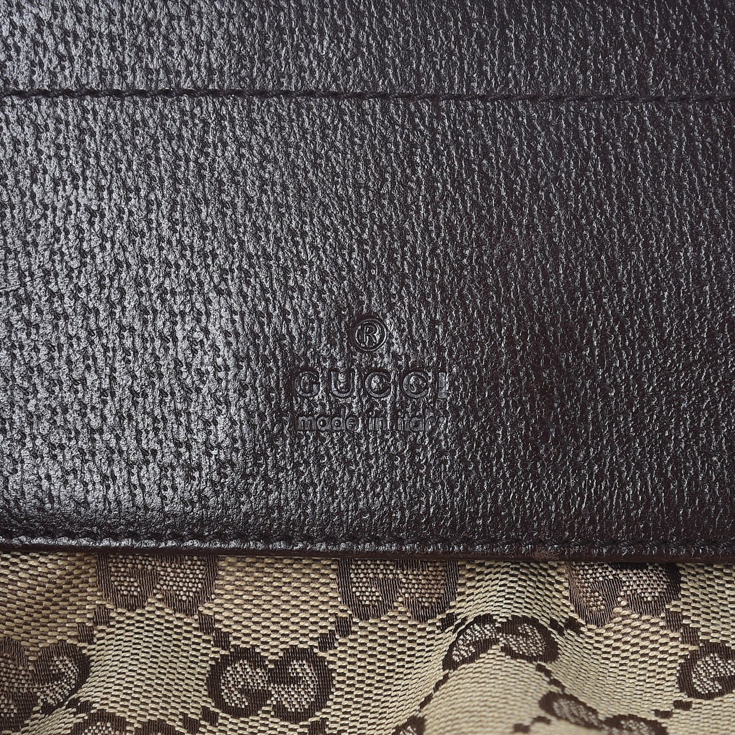 Monogram Web Belt Bag Dark Brown