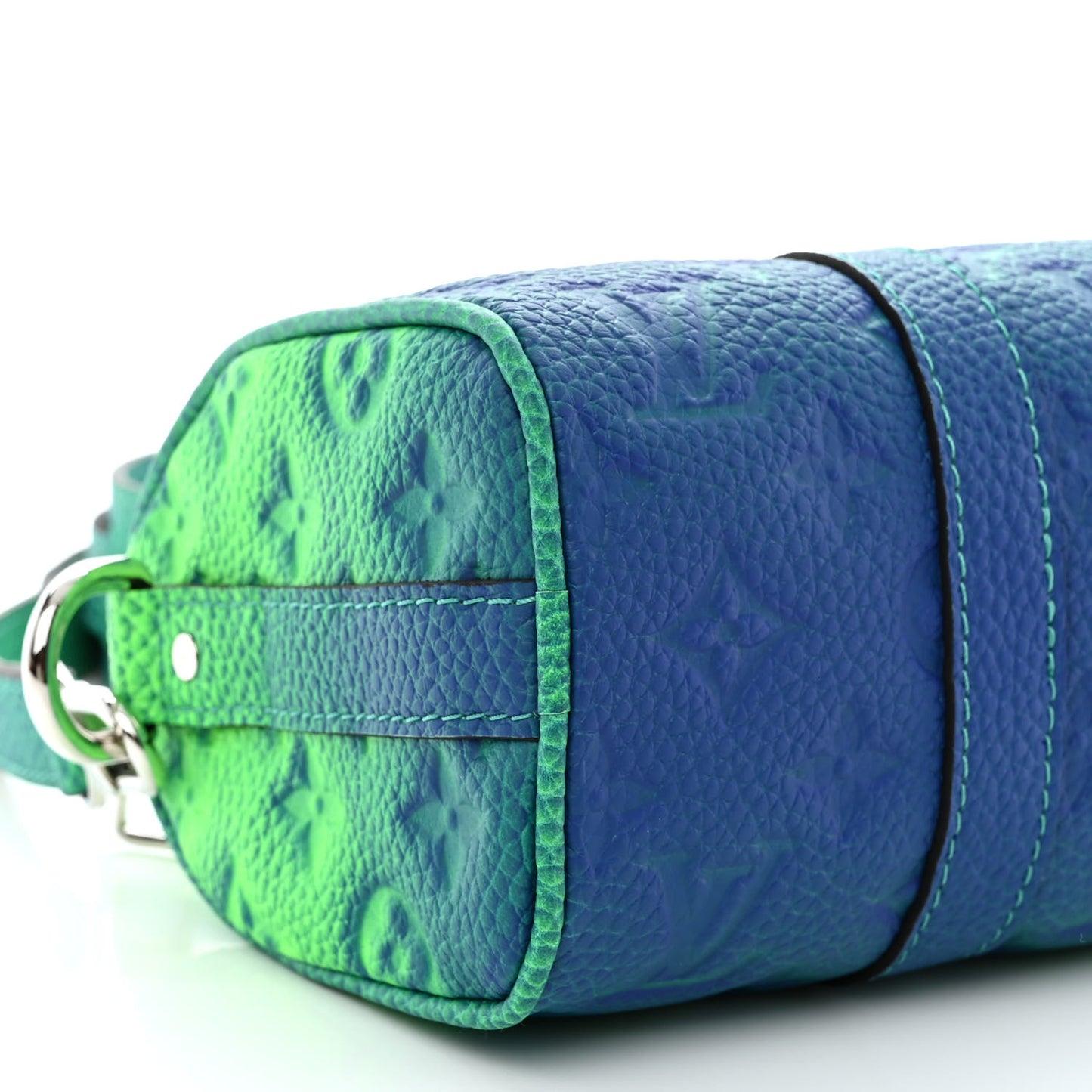 Taurillon Illusion Keepall XS Bleu Vert