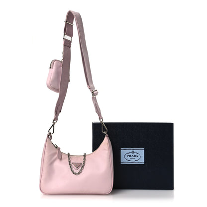 Prada Nylon Re-Edition 2005 Shoulder Bag Alabastro 16 of 16