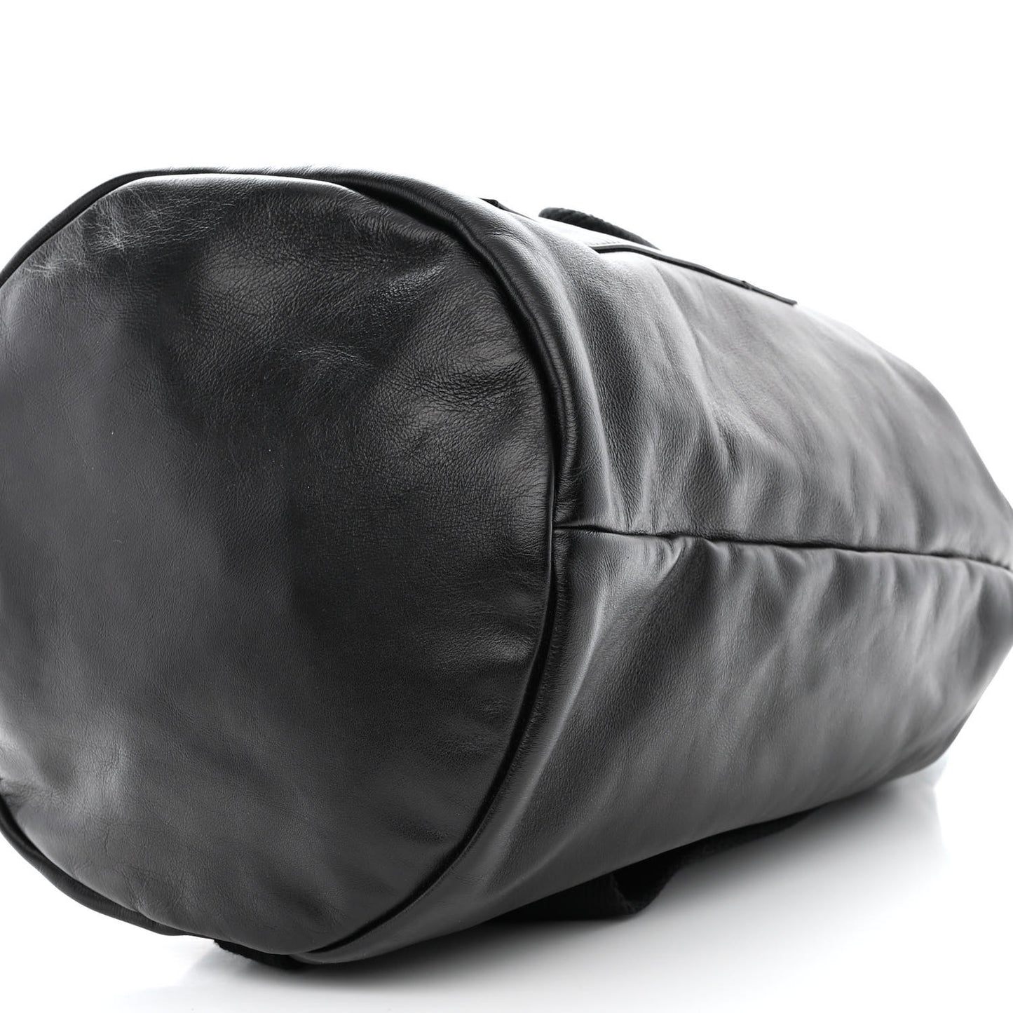 Smooth Calfskin City Sailor Drawstring Backpack Black