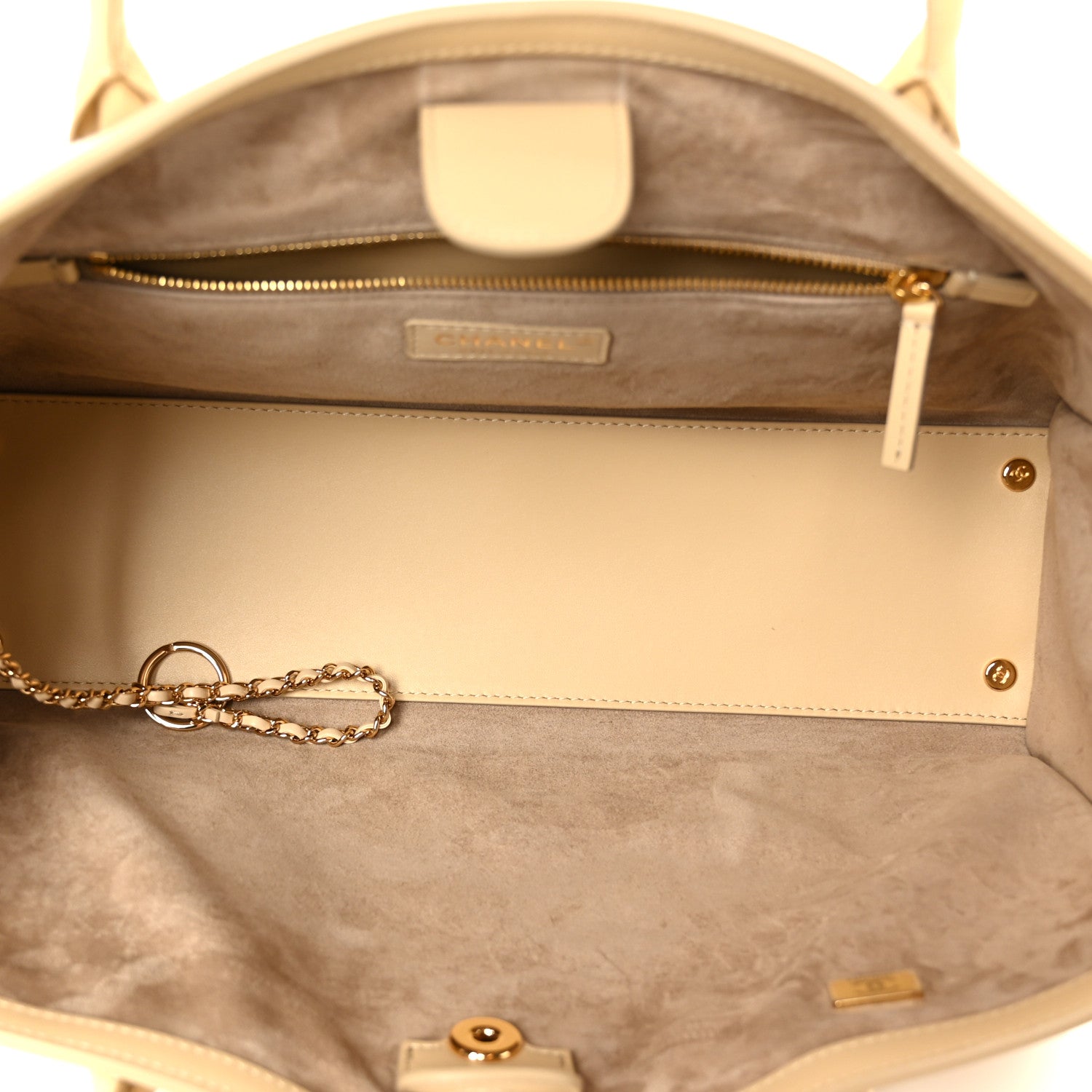 Chanel Calfskin Archetype Small Shopping Tote Beige 5 of 11