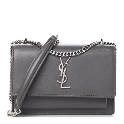 Saint Laurent Calfskin Monogram Sunset Chain Wallet Earth 1 of 4