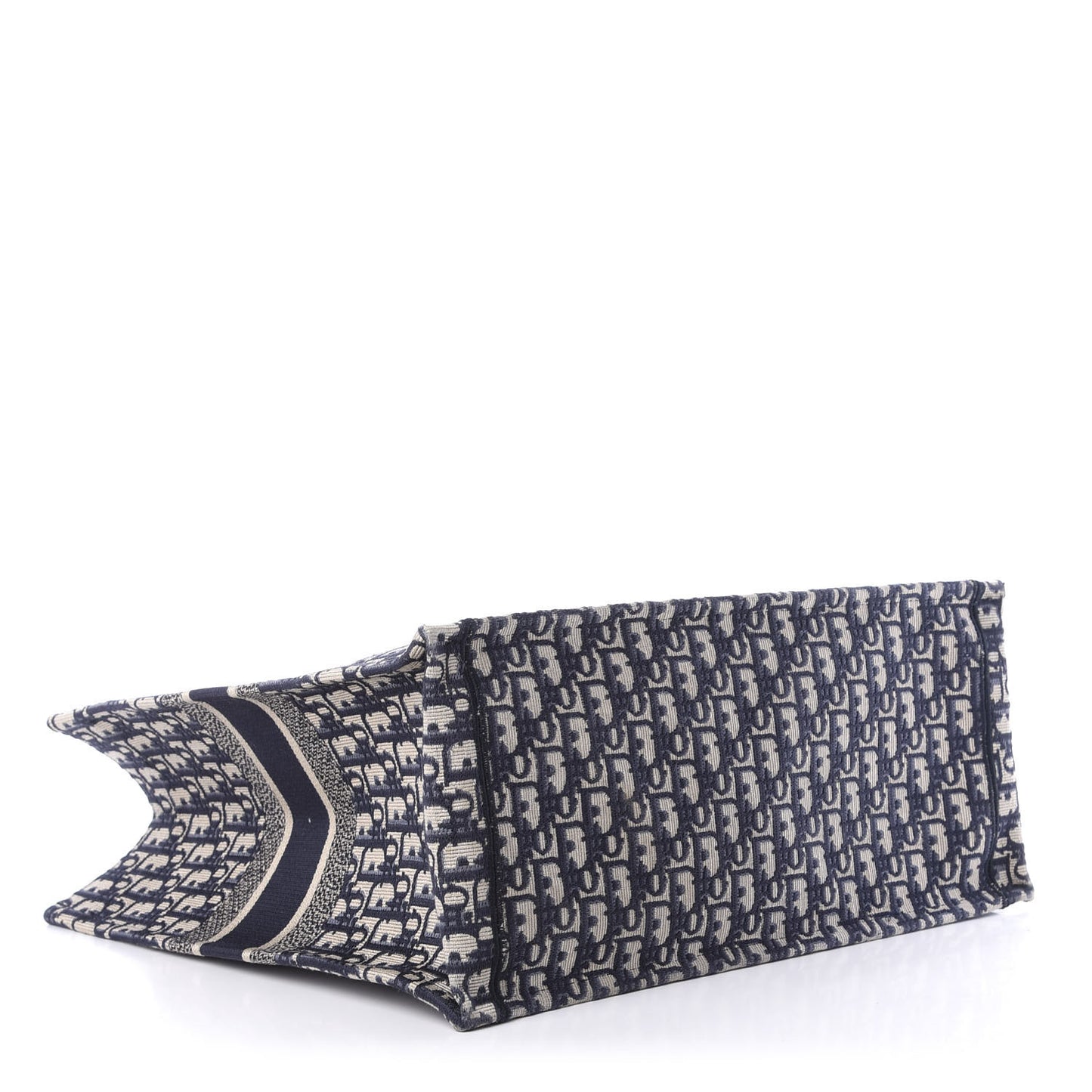 Oblique Book Tote Blue Multicolor