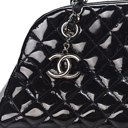 Chanel Patent Quilted Medium Just Mademoiselle Black 12 of 12