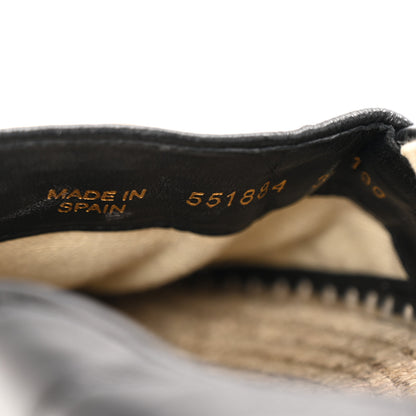 Gucci Nappa Matelasse GG Marmont Platform Espadrilles 39 Black 9 of 11