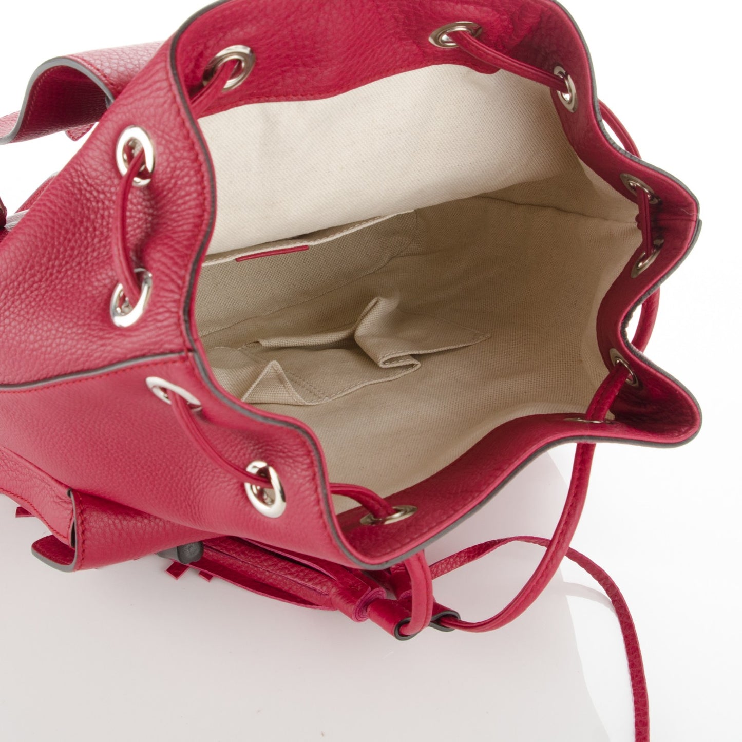Cellarius Calfskin Medium Bamboo Backpack Petunia