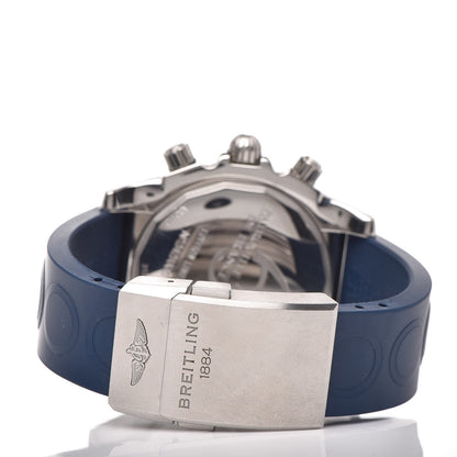 Breitling Stainless Steel Rubber 44mm Chronomat Patrouille De France Automatic Watch Blue AB0110 5 of 6