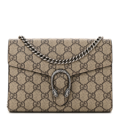 Gucci GG Supreme Monogram Mini Dionysus Chain Wallet Beige Taupe 1 of 16