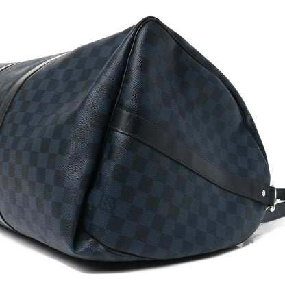 Louis Vuitton Damier Cobalt Keepall Bandouliere 55 10 of 10