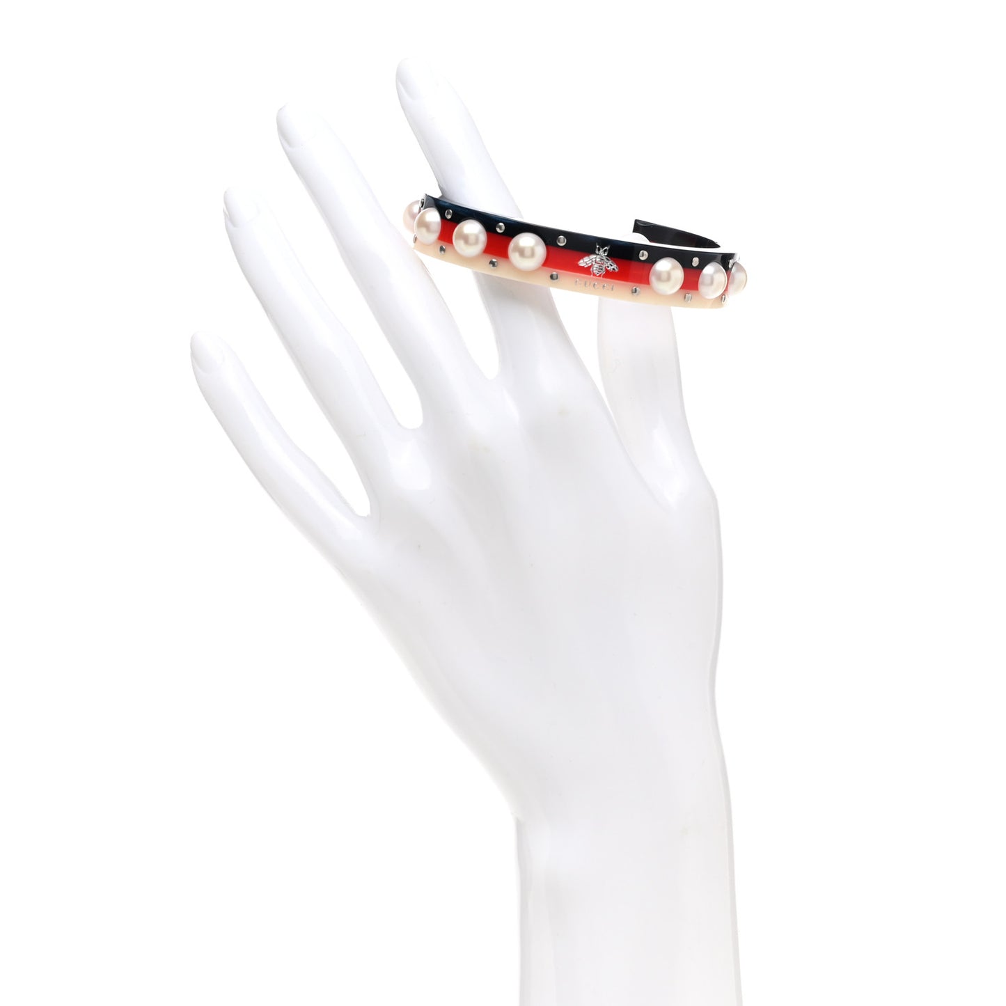 Web Pearl Cuff Blue Red