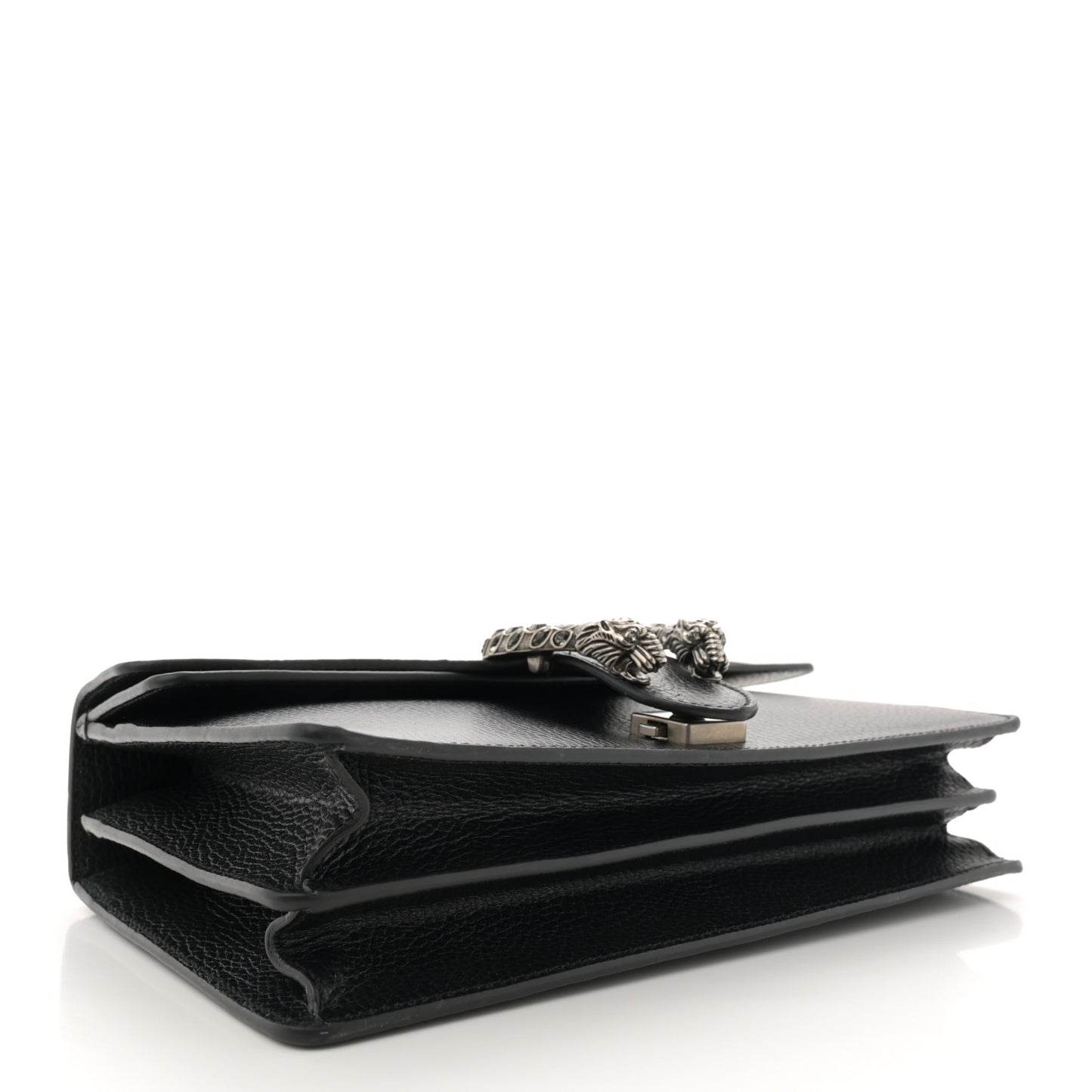 Pebbled Calfskin Small Dionysus Shoulder Bag Black