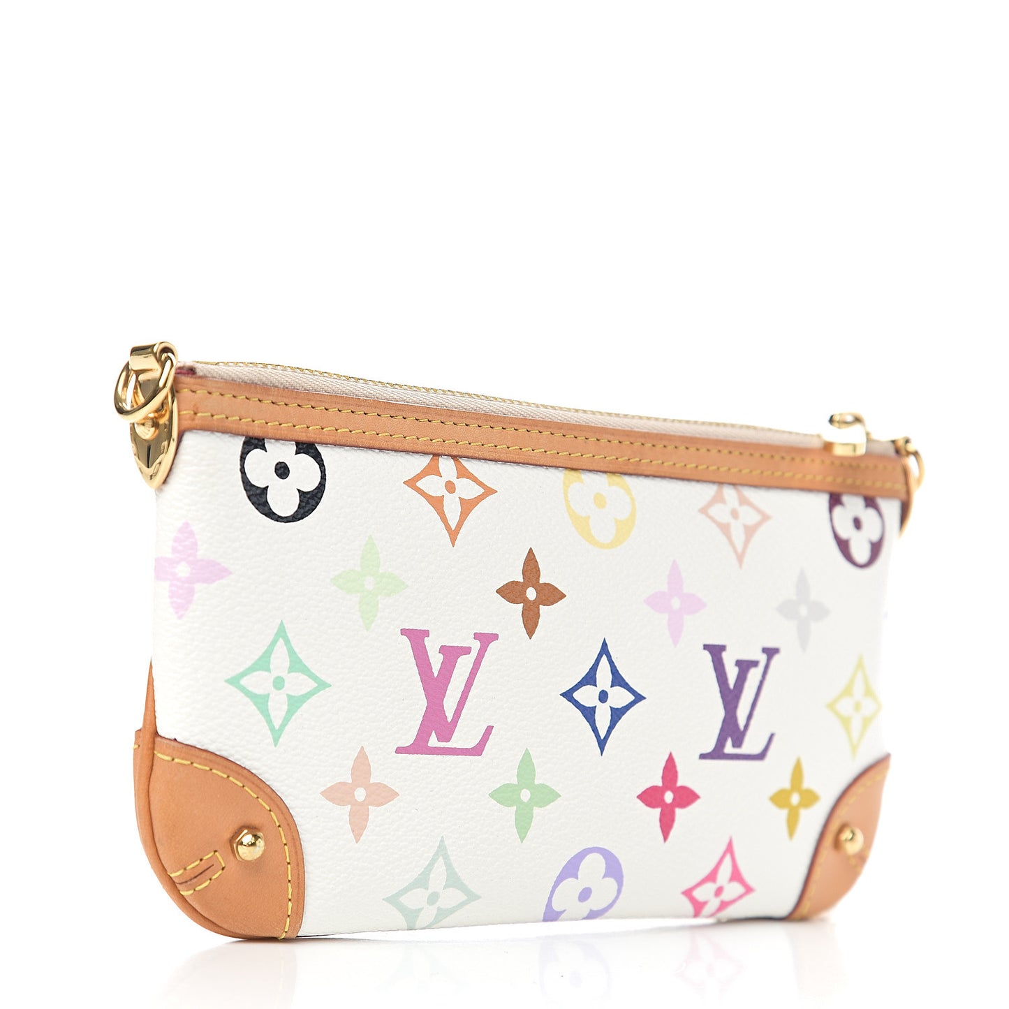 Monogram Multicolor Pochette Milla MM White