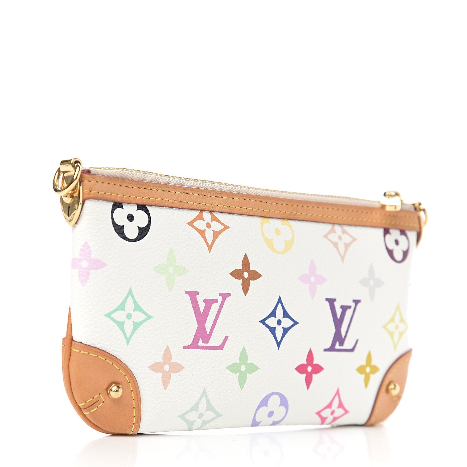 Louis Vuitton Monogram Multicolor Pochette Milla MM White 2 of 5