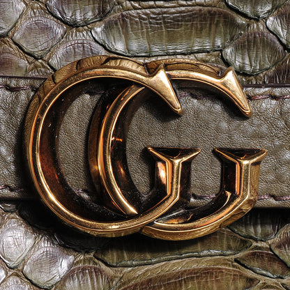 Gucci Python Medium Running Hobo Military 8 of 8