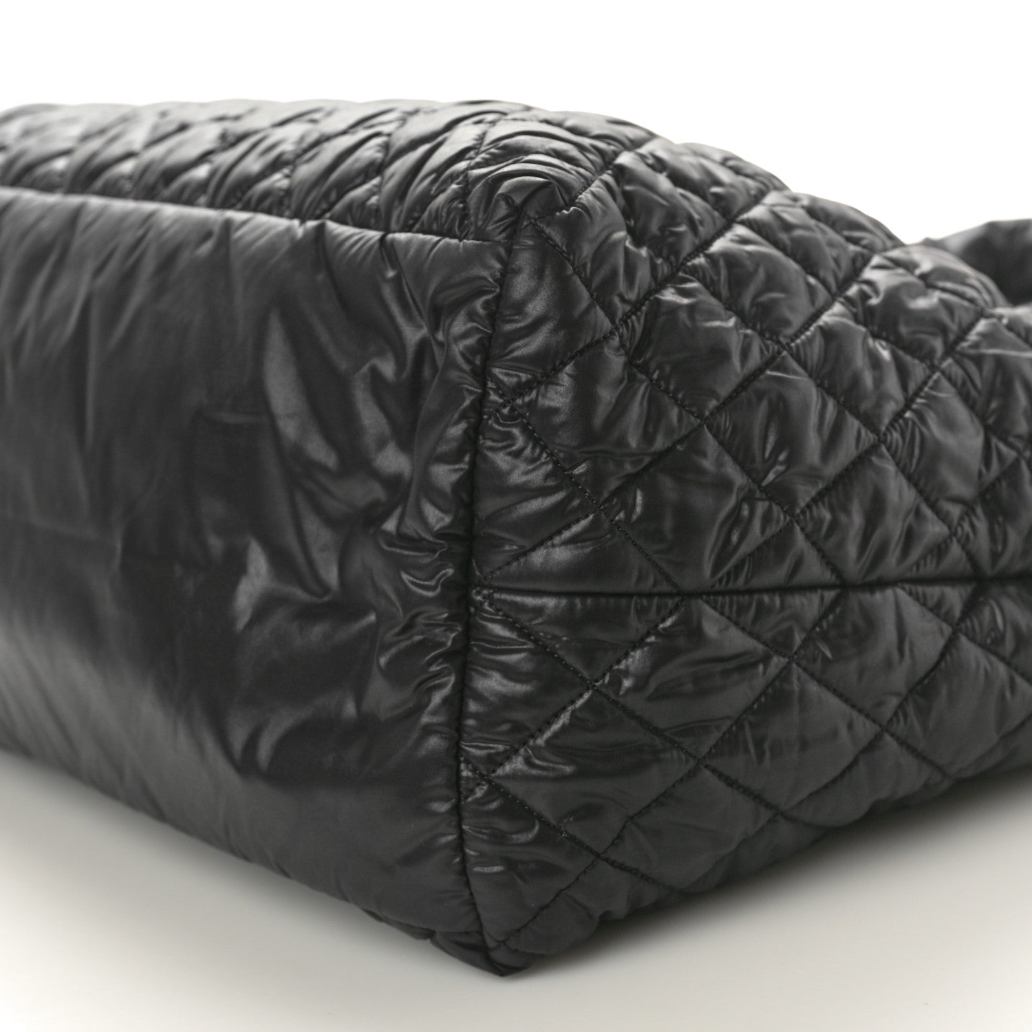 Chanel Nylon Quilted Large Coco Cocoon Tote Black 10 of 10