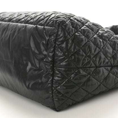 Chanel Nylon Quilted Large Coco Cocoon Tote Black 10 of 10