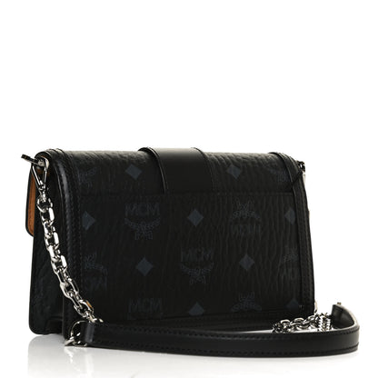 MCM Visetos Mini Tracy Crossbody Bag Black 2 of 11