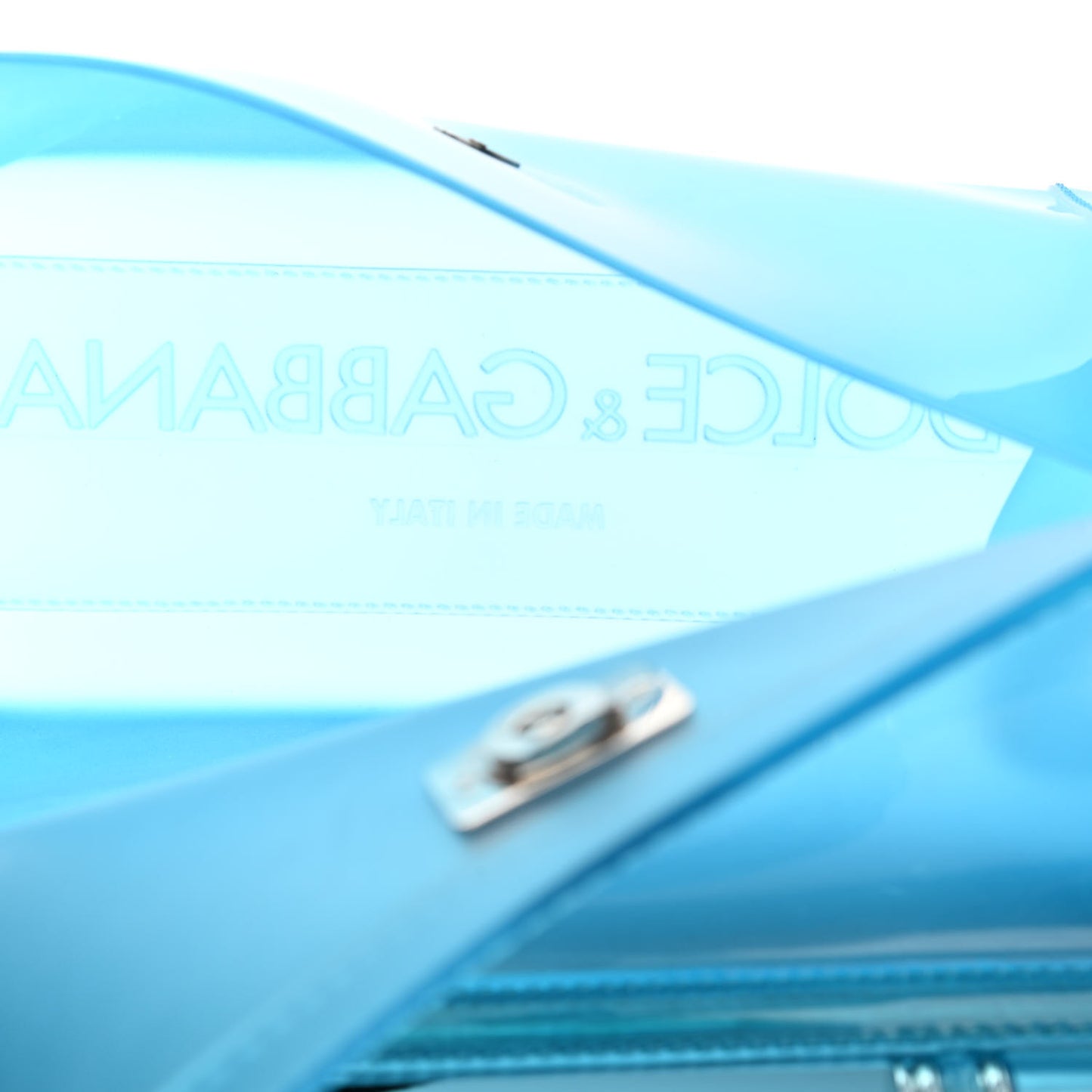 Rubber Semi Transparent Miss Sicily Satchel Blue