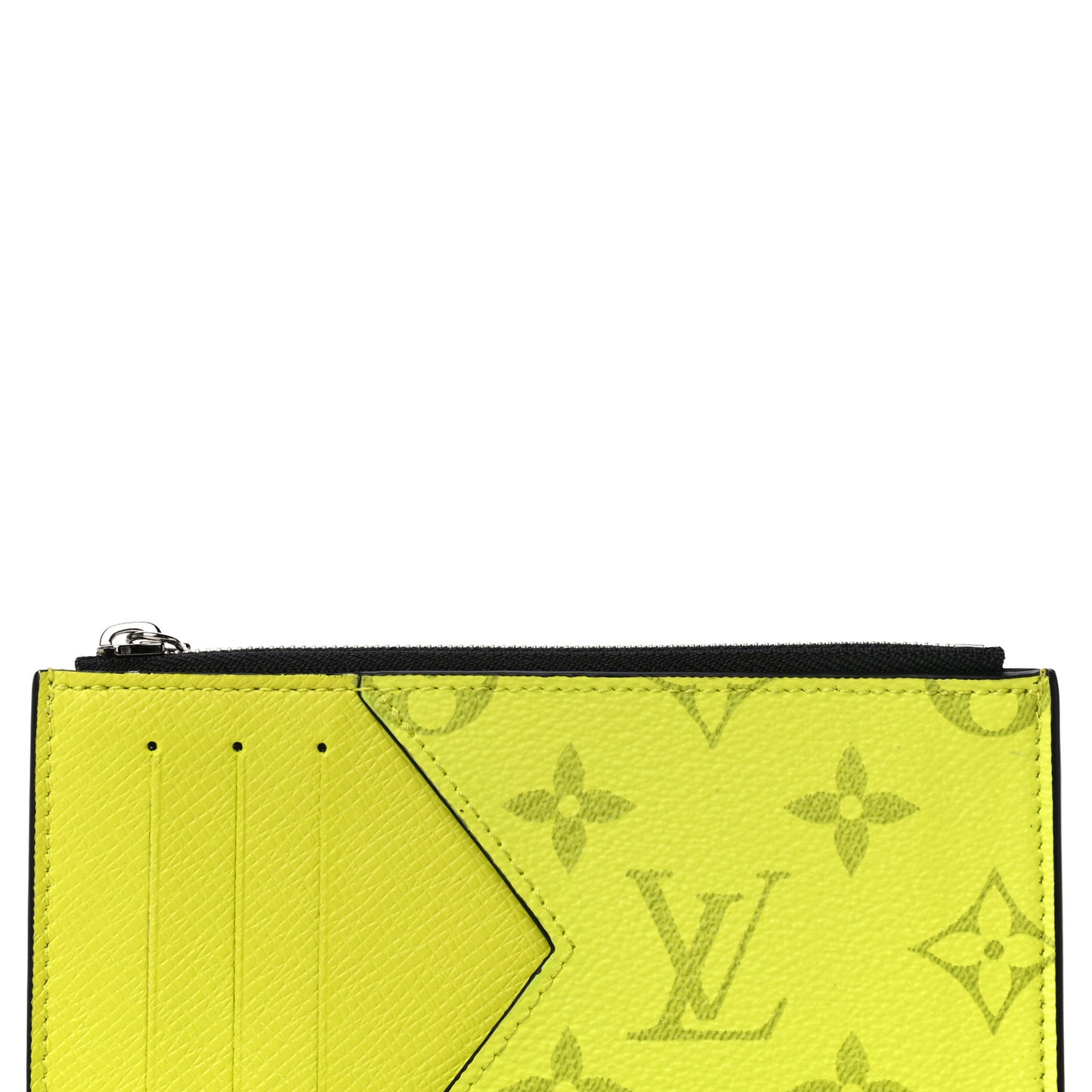 Monogram Taiga Coin Card Holder Yellow