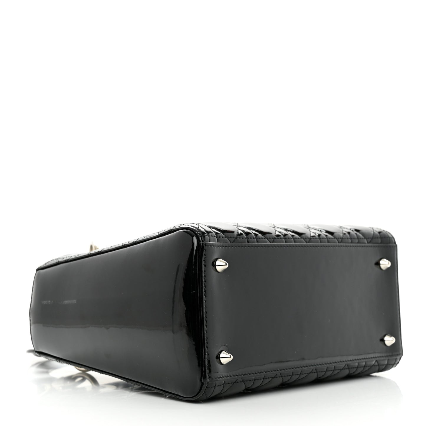 Patent Cannage Medium Lady Dior Black