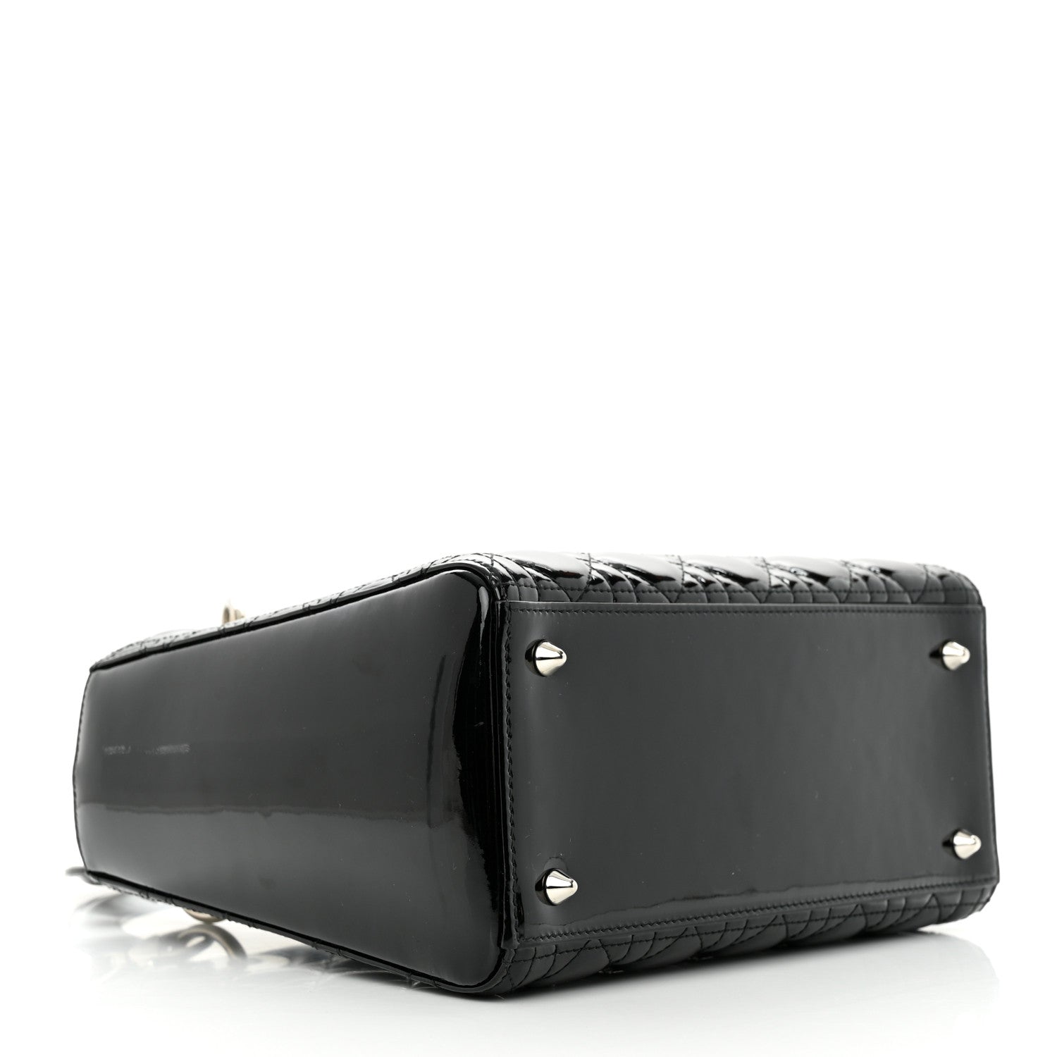 Christian Dior Patent Cannage Medium Lady Dior Black 4 of 11