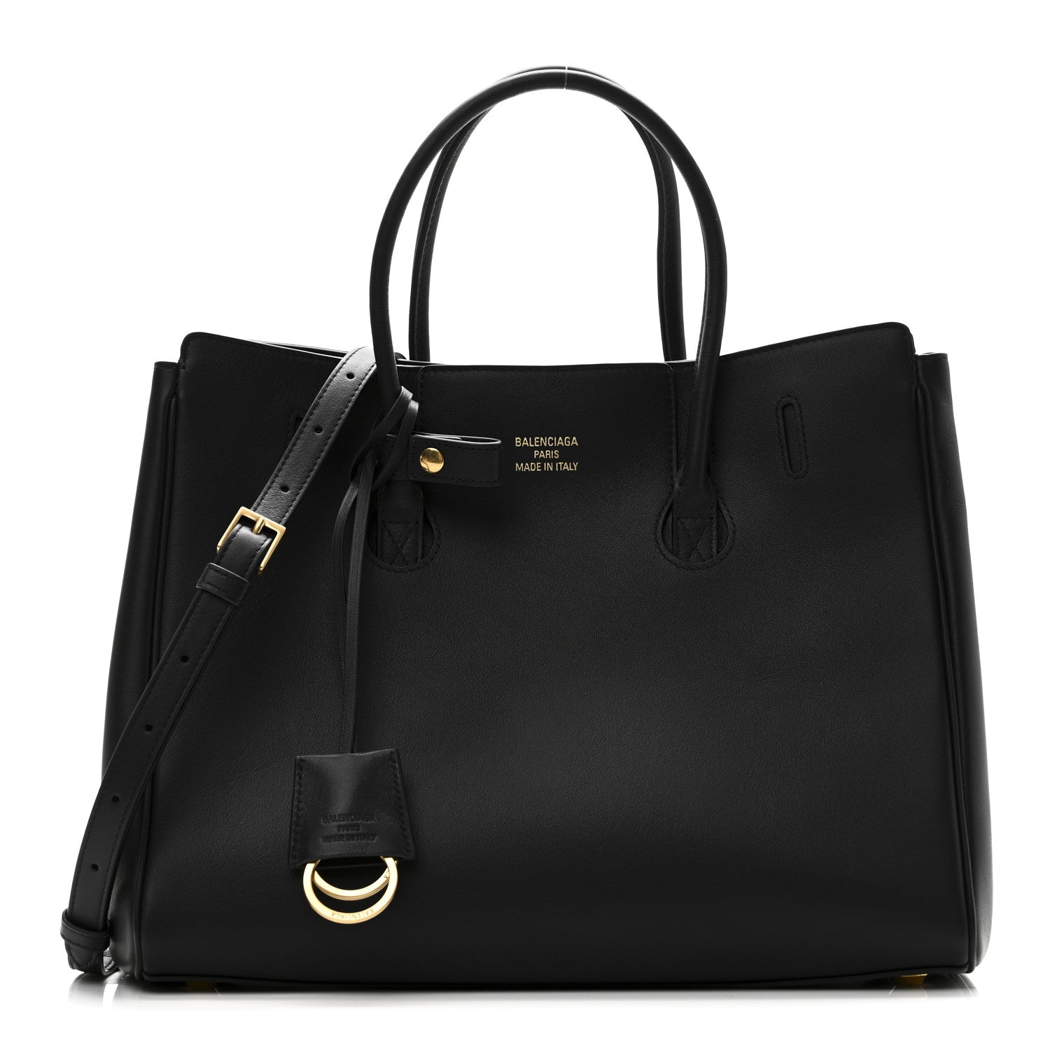 Balenciaga Smooth Calfskin Hampton Carry All Bag Black 1 of 9