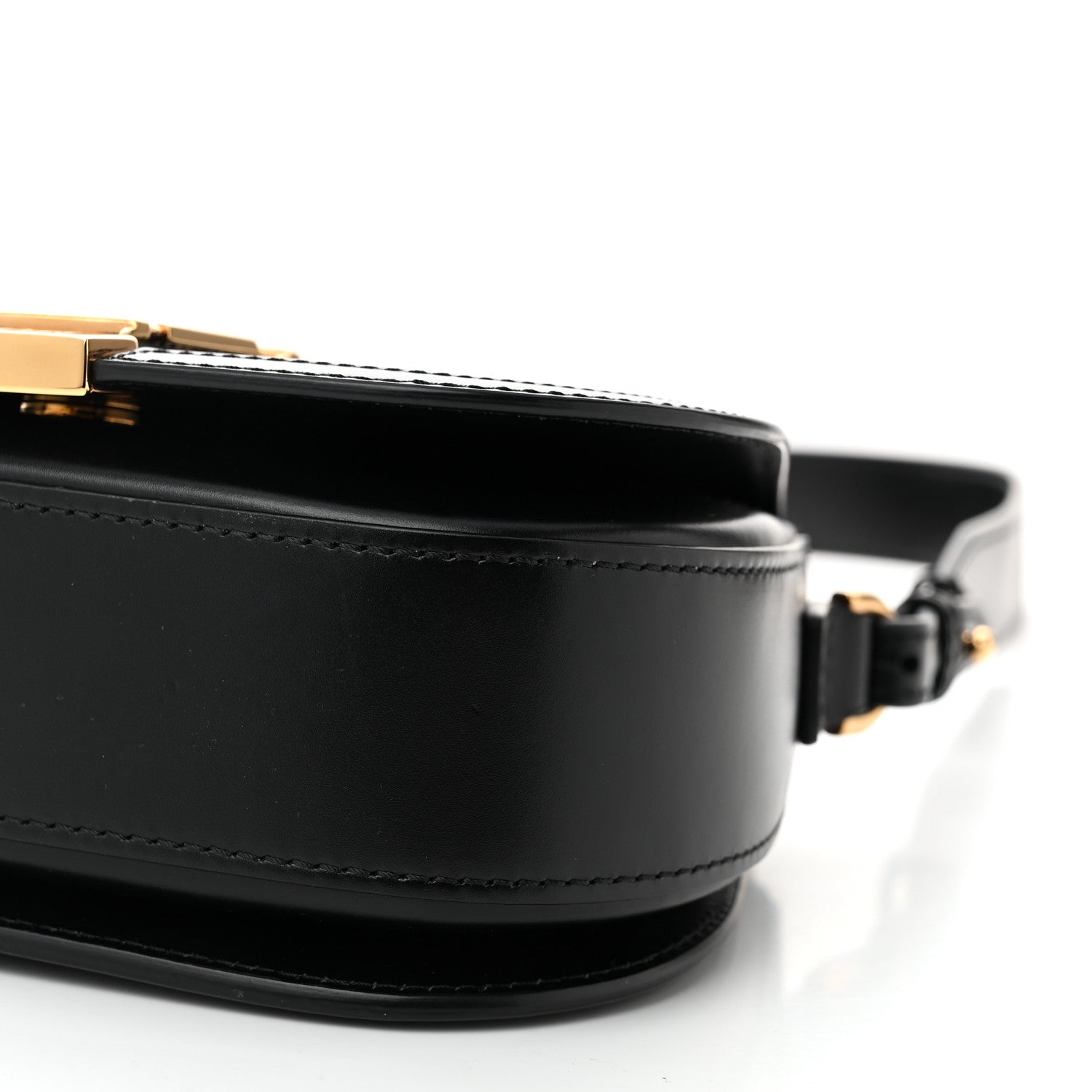 Versace Calfskin Small Greca Goddess Shoulder Bag Black 9 of 10