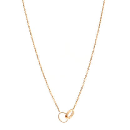 Cartier 18K Pink Gold Interlocking LOVE Necklace 1 of 4