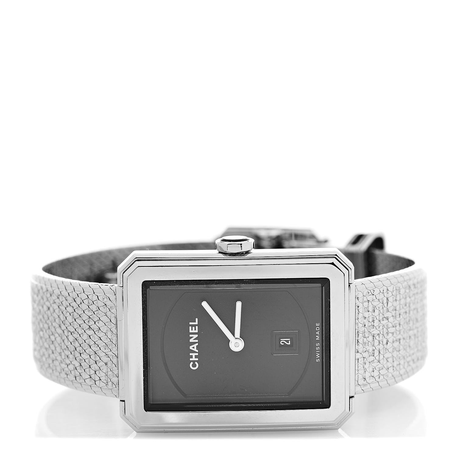 Chanel Stainless Steel 26mm Boy-friend Tweed Quartz Watch Black 3 of 7
